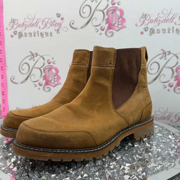 Timberland Tan Nubuck Chelsea Boots with Brown Elastic men’s boots leather main image 7